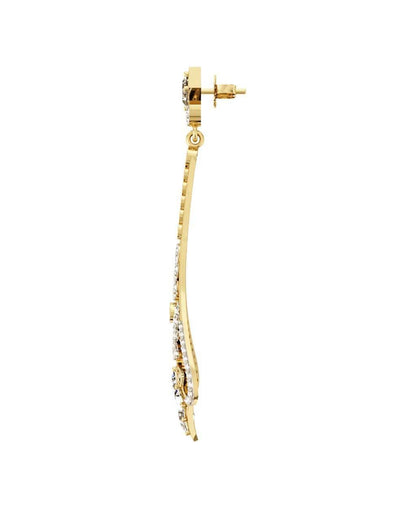 Elegant Diamond Danglers in gold - Jewelslane