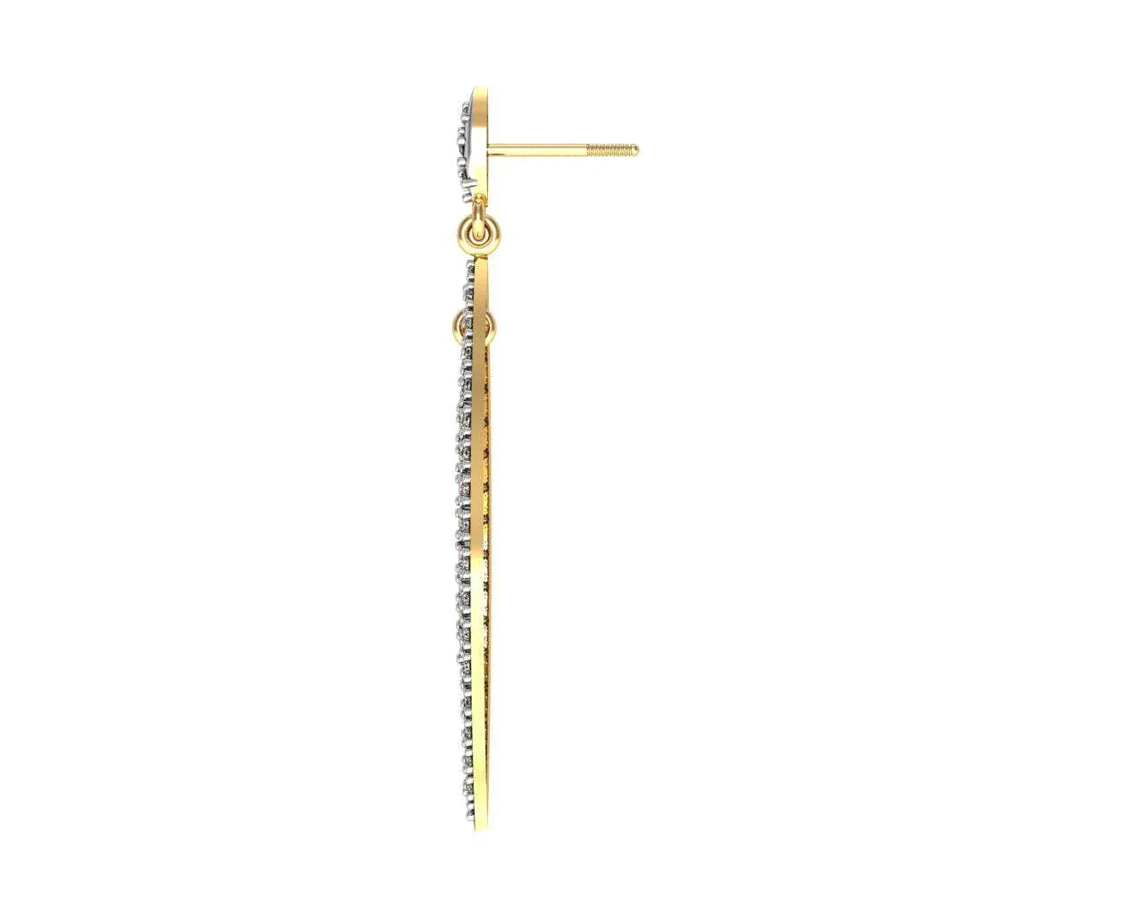 Elegant diamond danglers - Jewelslane