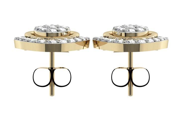 Enchanting Diamond Eartops - Jewelslane