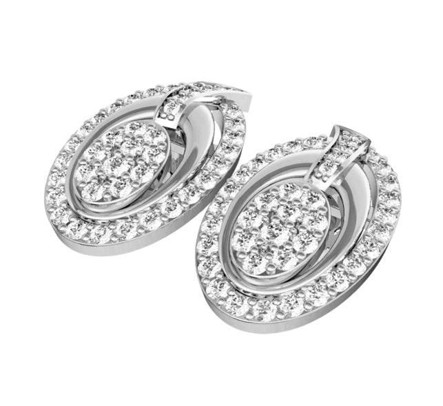 Enchanting Diamond Eartops - Jewelslane