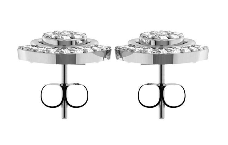 Enchanting Diamond Eartops - Jewelslane