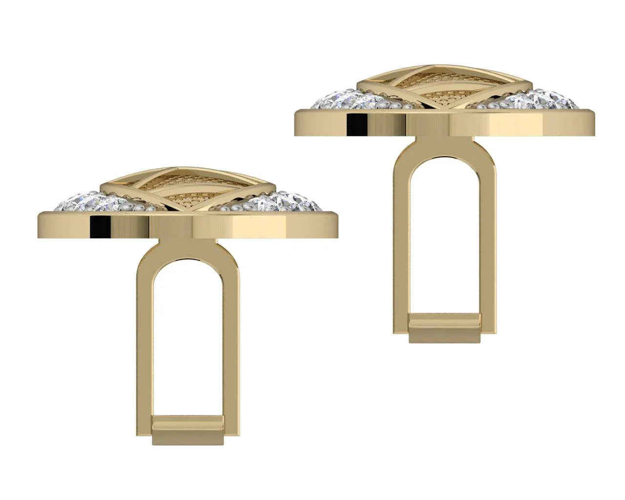 Eric Designer Diamond Cufflink - Jewelslane