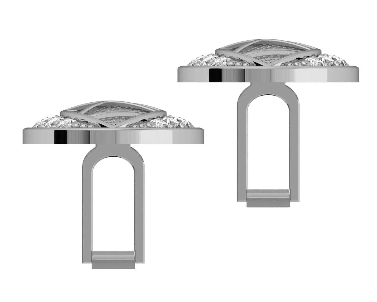 Eric Designer Diamond Cufflink - Jewelslane