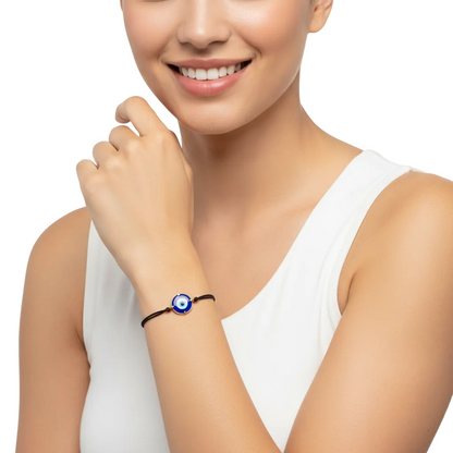 Evil Eye Charm Bracelet with Blue Lapiz - Jewelslane