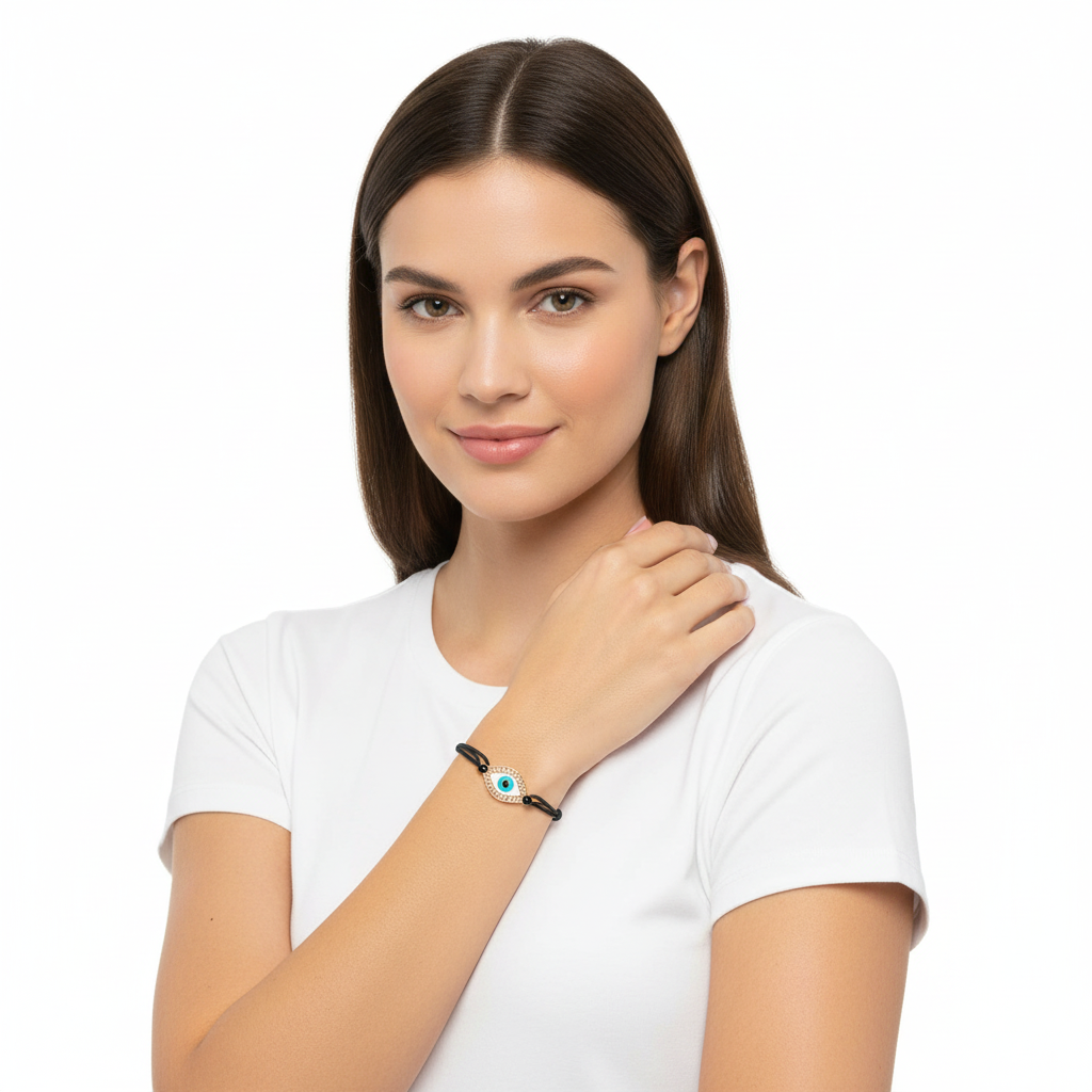 Evil Eye Silver Bracelet - Jewelslane