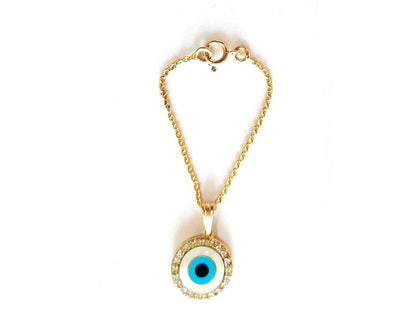Evil Eye Watch Charm in gold - Jewelslane