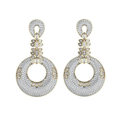 Exquisite Designer Diamond Earrings - Jewelslane