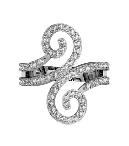 Fancy Diamond Coil Ring - Jewelslane