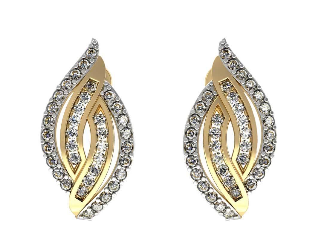 Fancy Diamond Half Balis - Jewelslane