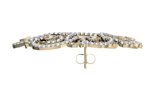 Fashionable Diamond Hoops - Jewelslane