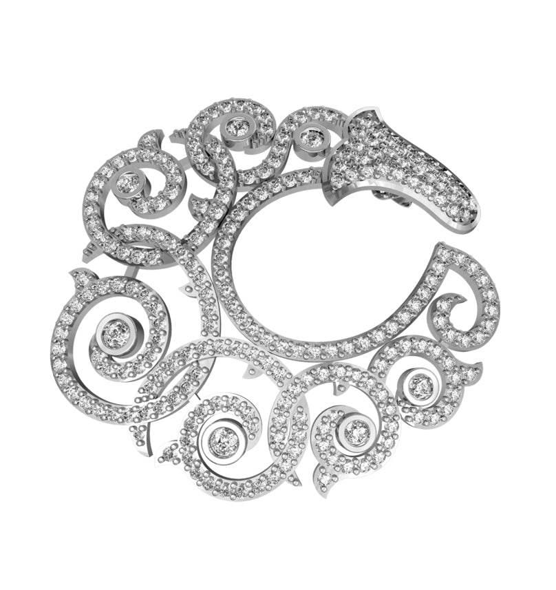 Fashionable Diamond Hoops - Jewelslane