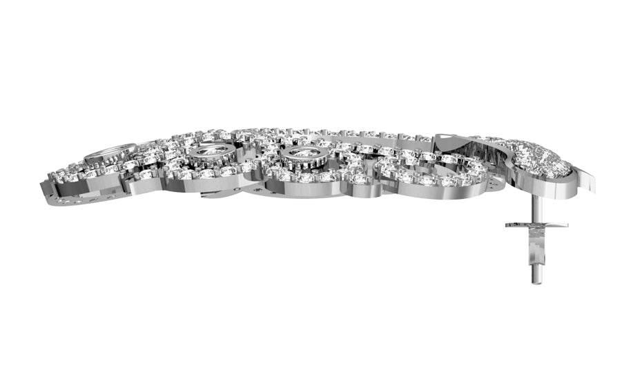Fashionable Diamond Hoops - Jewelslane