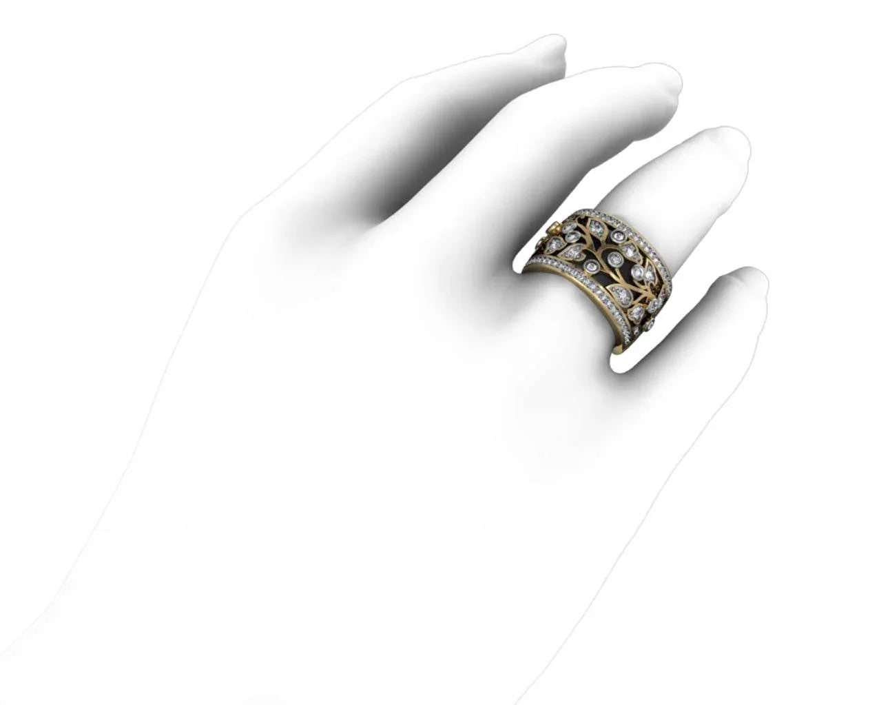 Floral diamond Band - Jewelslane