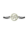 Swastik Inside Diamonds in Silver - jewelslane