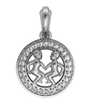 Gemini Charm in silver - Jewelslane