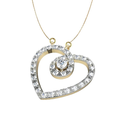 Gold Heart Necklace - Jewelslane