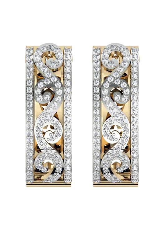 Graceful Half Balis with diamonds - Jewelslane