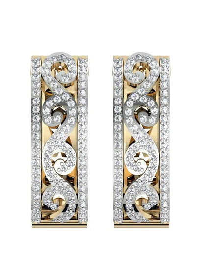 Graceful Half Balis with diamonds - Jewelslane