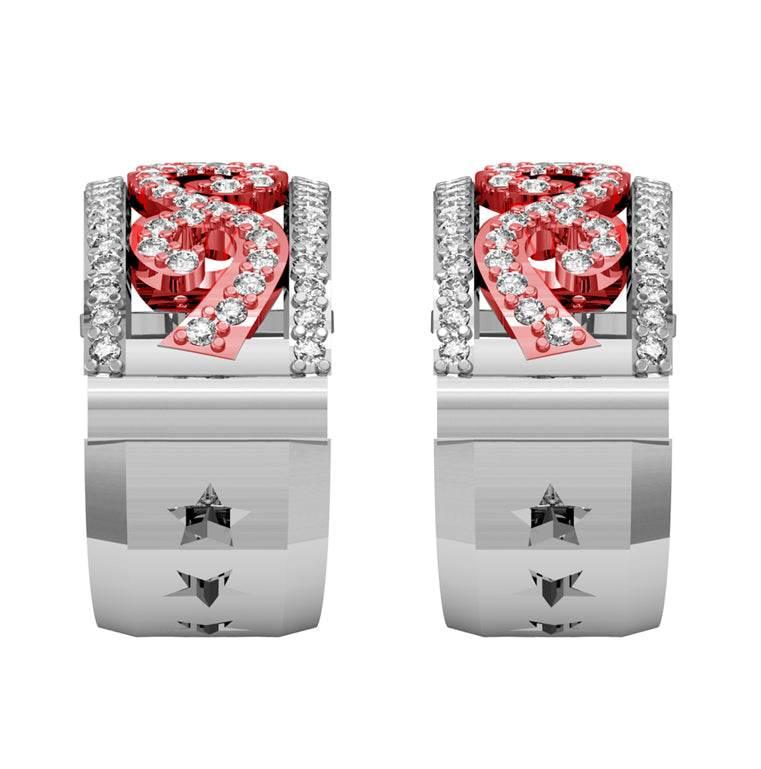 Graceful Half Balis with diamonds - Jewelslane