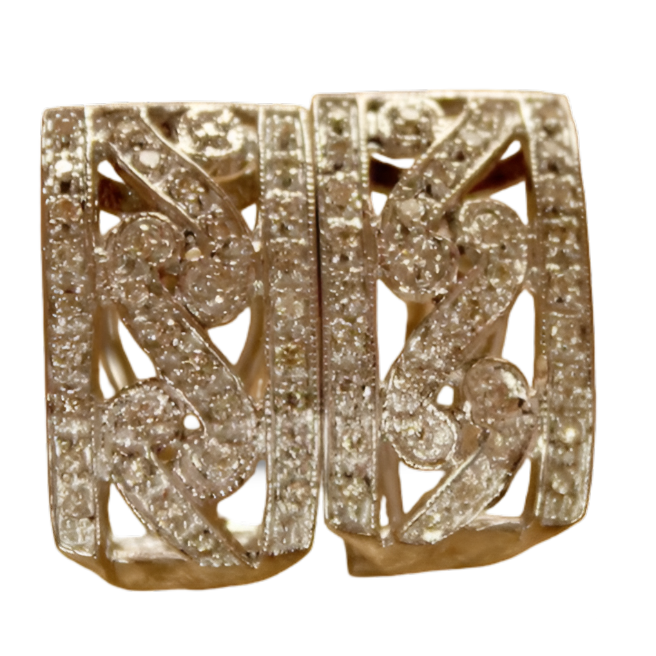 Diamond Half Balis Earring - jewelslane