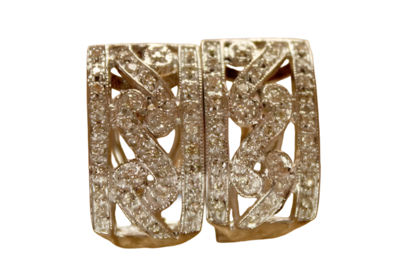 Diamond Half Balis Earring