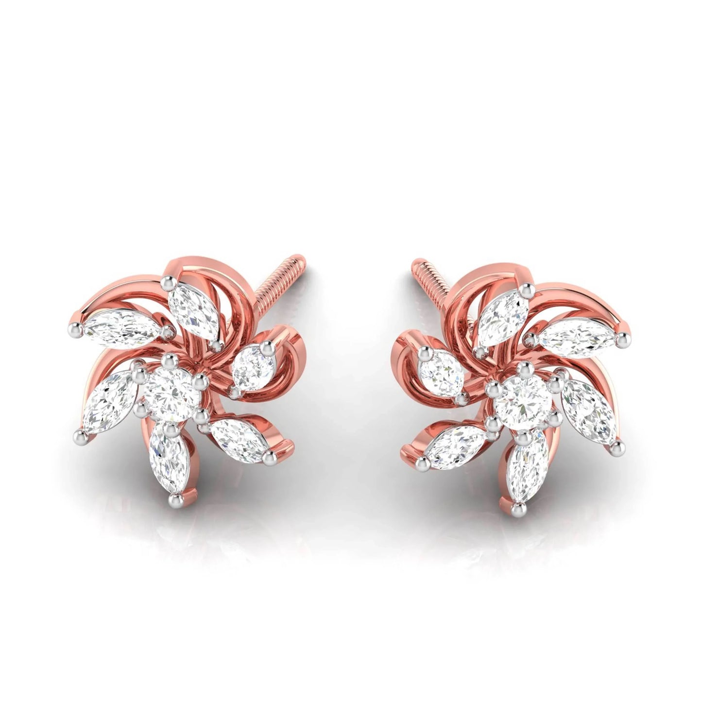 Harley Diamond Studs in 14k Gold - Jewelslane
