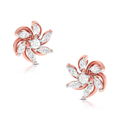 Harley Diamond Studs in 14k Gold - Jewelslane