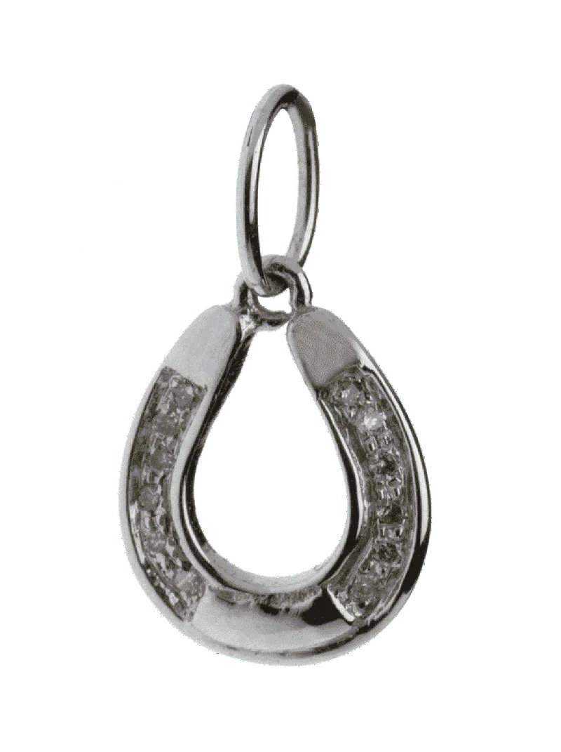 Horse Shoe Charm in silver - Jewelslane