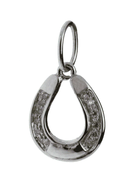 Horse Shoe Charm in silver - Jewelslane