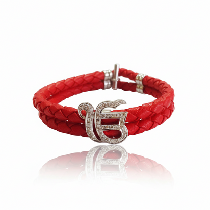 Ik Onkaar Gents Bracelet in silver - Jewelslane