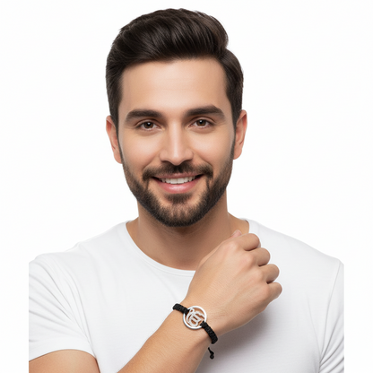 Ik onkaar Diamond Bracelet in silver - Jewelslane