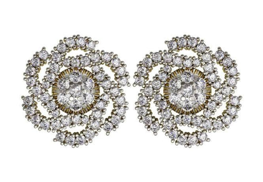 Impressive Diamond Eartops - Jewelslane
