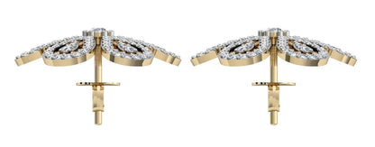 Intricate designer diamond Ear clips - Jewelslane