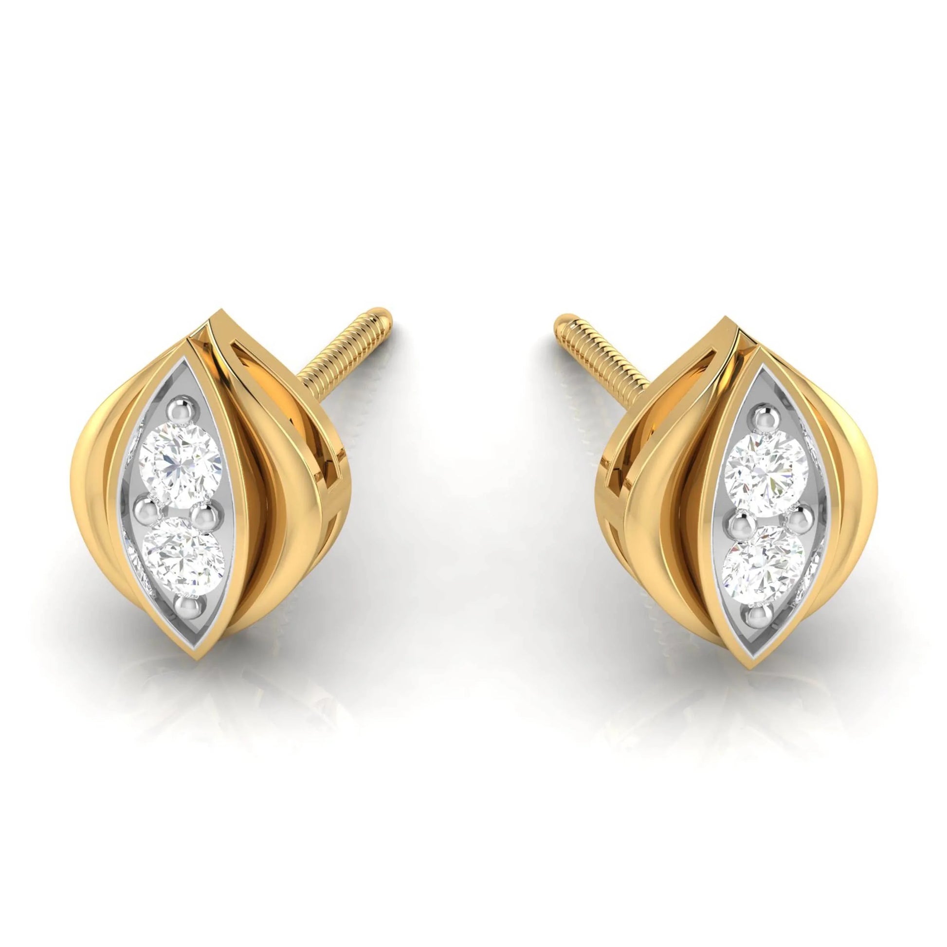 Kandy Diamond Studs in 14k Gold - Jewelslane
