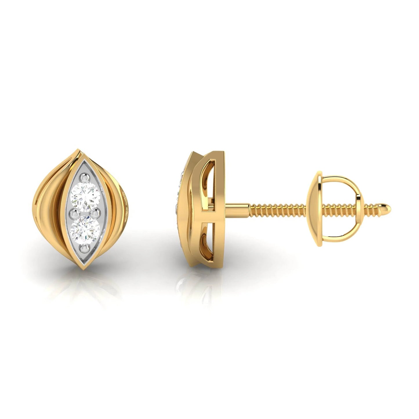 Kandy Diamond Studs in 14k Gold - Jewelslane