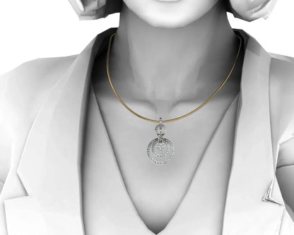 Kira Radiant Diamond Pendant - Jewelslane