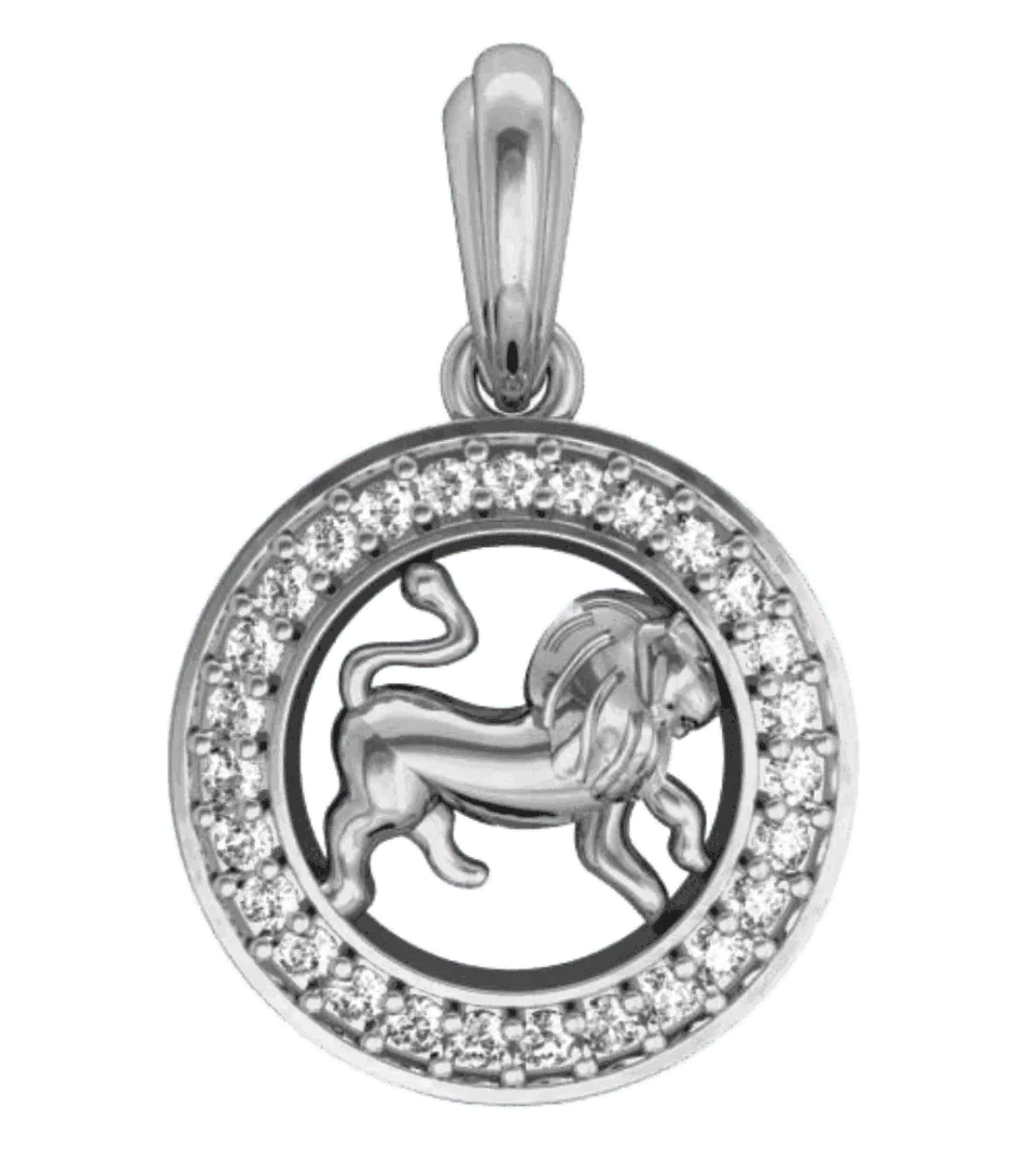 Leo Charm in Silver - Jewelslane