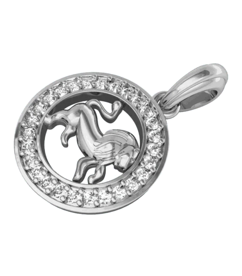 Leo Charm in Silver - Jewelslane
