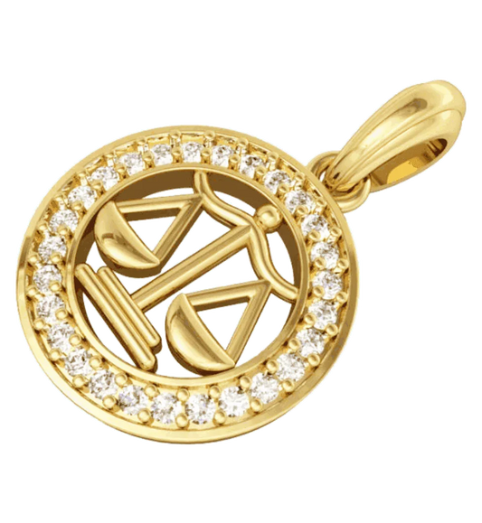 Libra Charm in Gold - Jewelslane