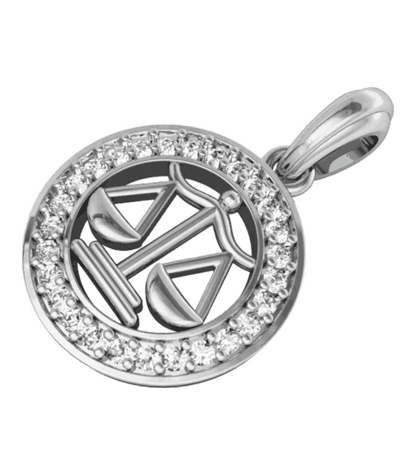 Libra Charm in silver - Jewelslane