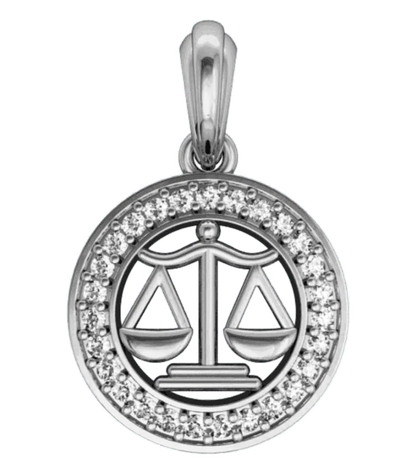 Libra Charm in silver - Jewelslane