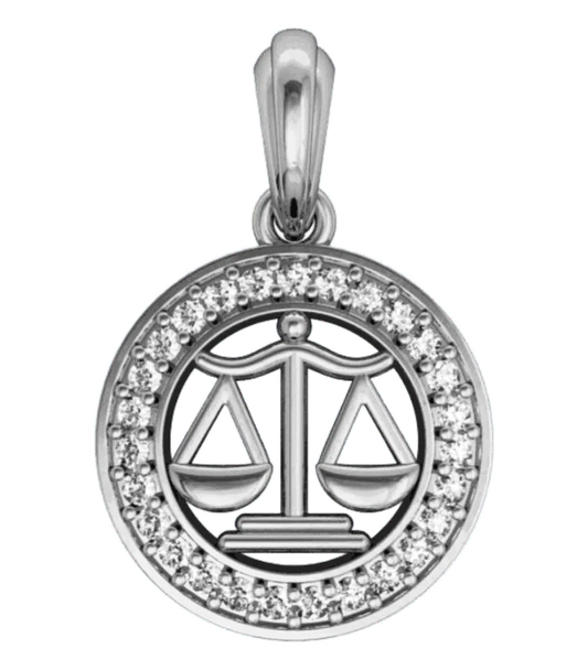 Libra Charm in silver - Jewelslane