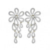 Long Diamond Floral Earring - Jewelslane