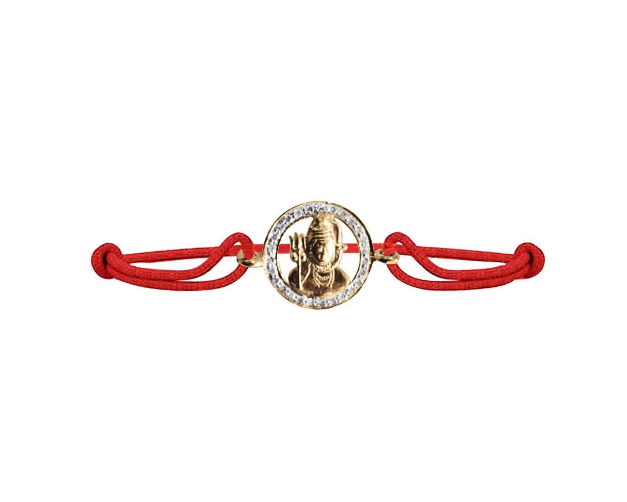 Lord Shiva Gold Bracelet - Jewelslane