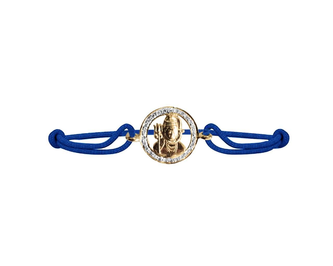 Lord Shiva Gold Bracelet - Jewelslane