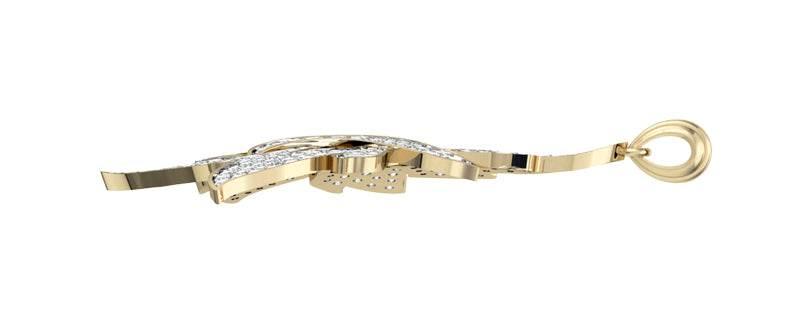 Modern Day designer diamond pendant - Jewelslane