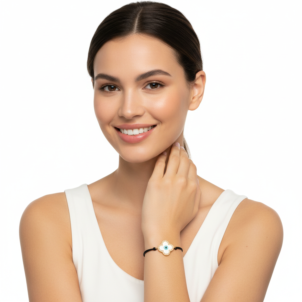 New Evil Eye Bracelet in gold - Jewelslane