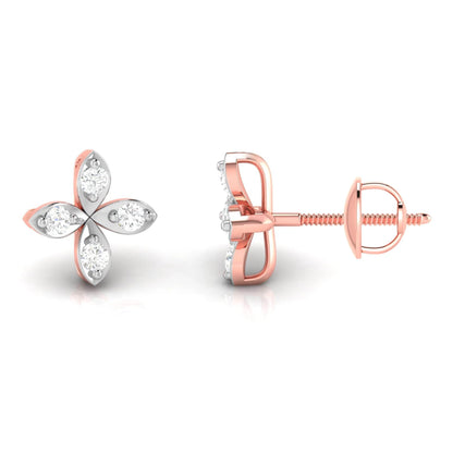 Nova Diamond Studs in 14k Gold - Jewelslane