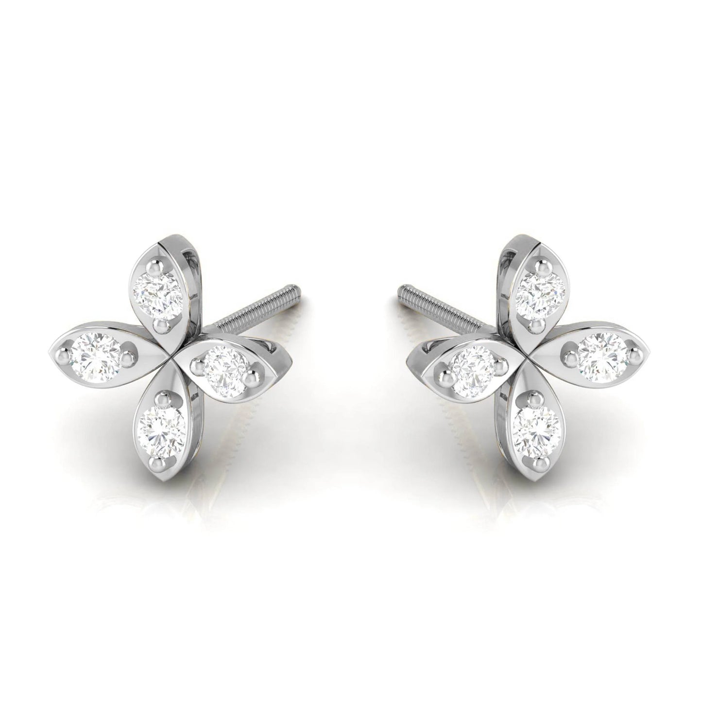 Nova Diamond Studs in 14k Gold - Jewelslane
