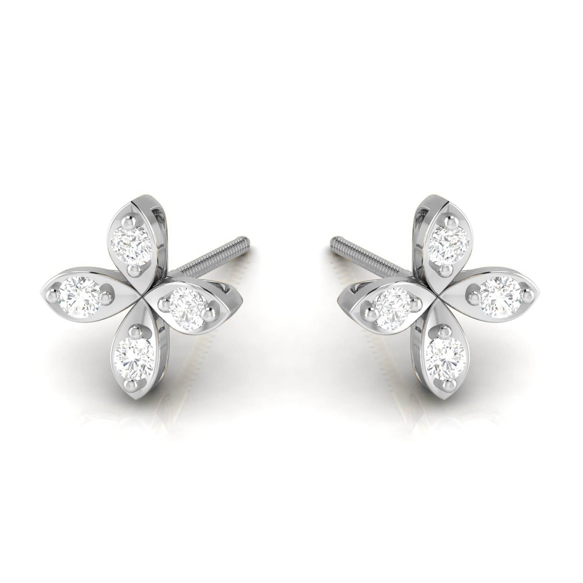 Nova Diamond Studs in 14k Gold - Jewelslane